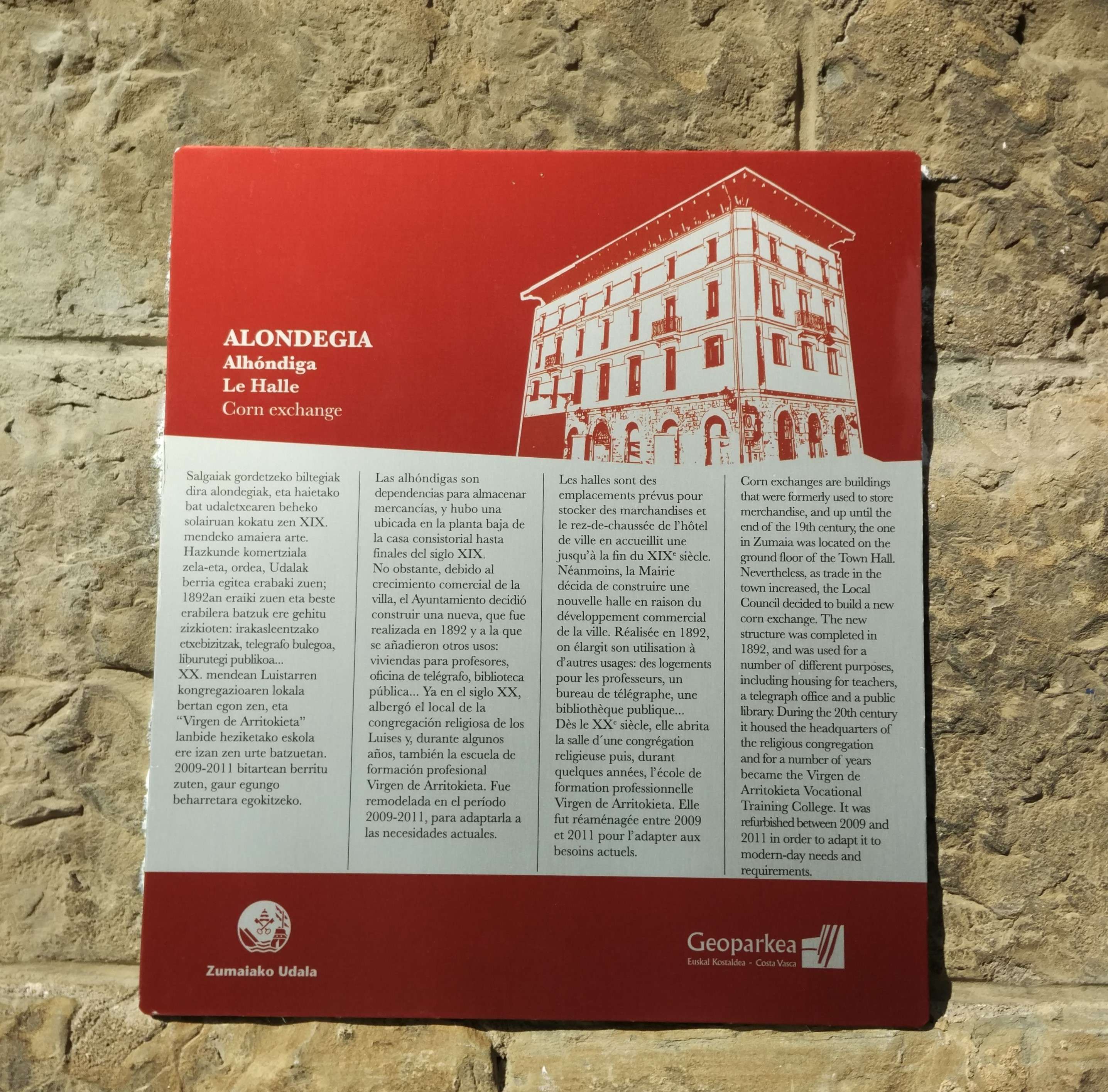 Señalización urbana en Zumaia