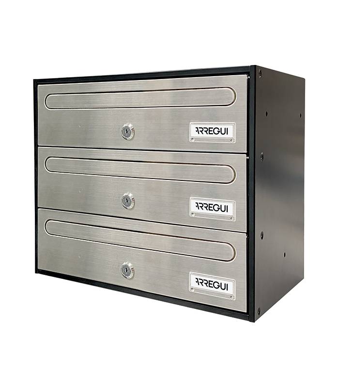 FRONT H1630-04 - Negro / Inox Satinado